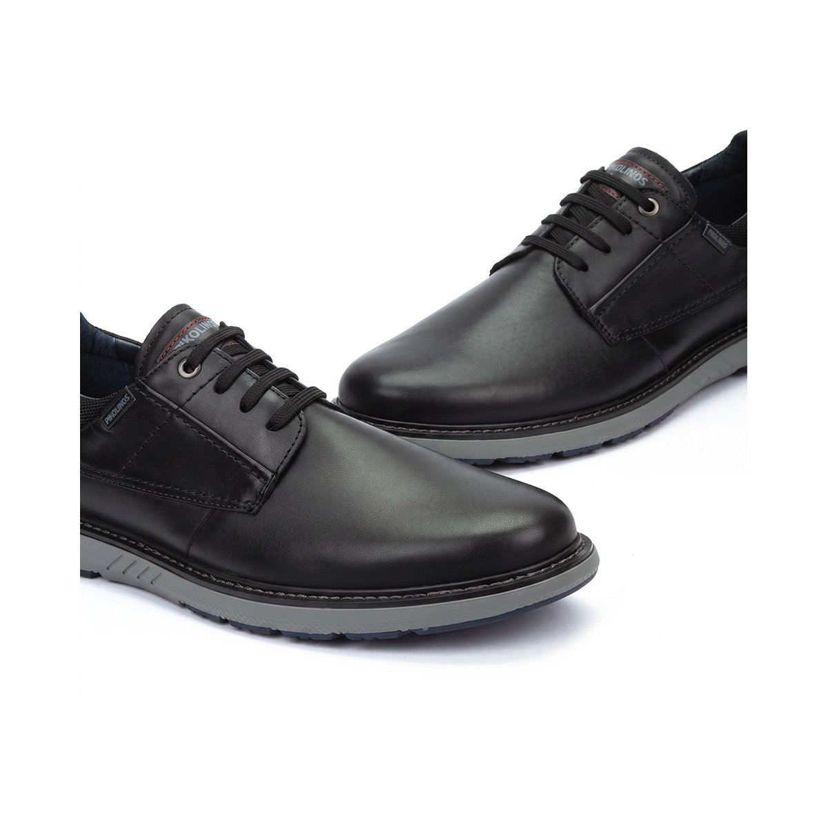 Chaussures à lacets cuir Bilbao black, PIKOLINOS