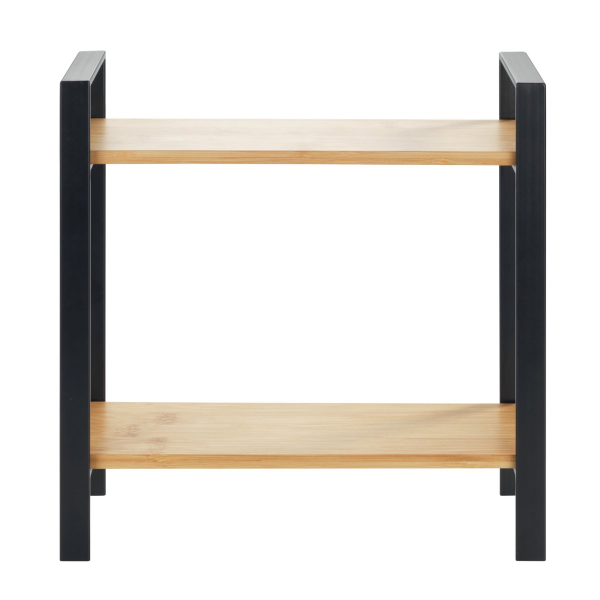 Etagère à épices, 2 niveaux LOU noir et bois, WENKO