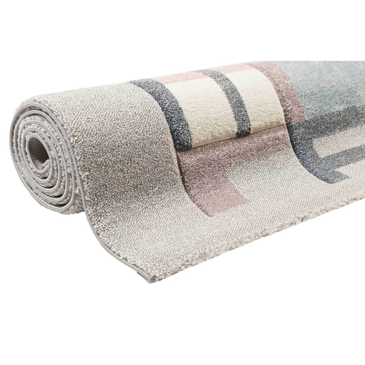 Tapis motif cabine de plage ,  Sea Castle gris, ESPRIT