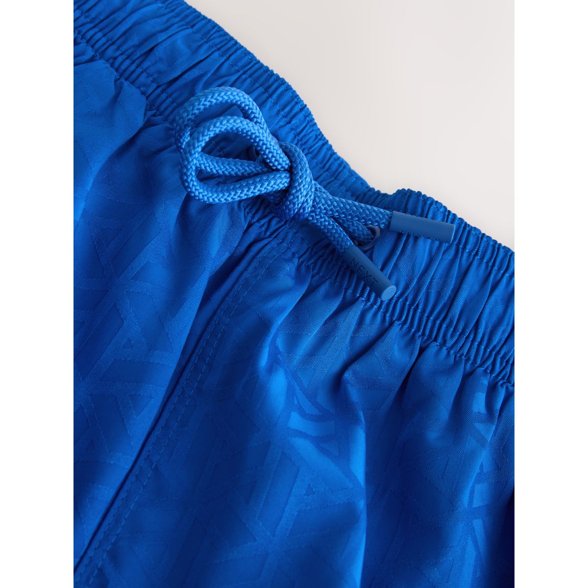 Short de bain en jacquard géométrique 5 po bleu, NEXT