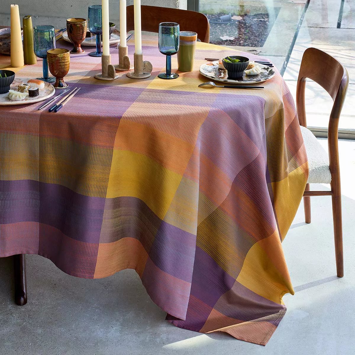 Nappe pur coton MILLE ECOSSAIS velvet, GARNIER THIEBAUT