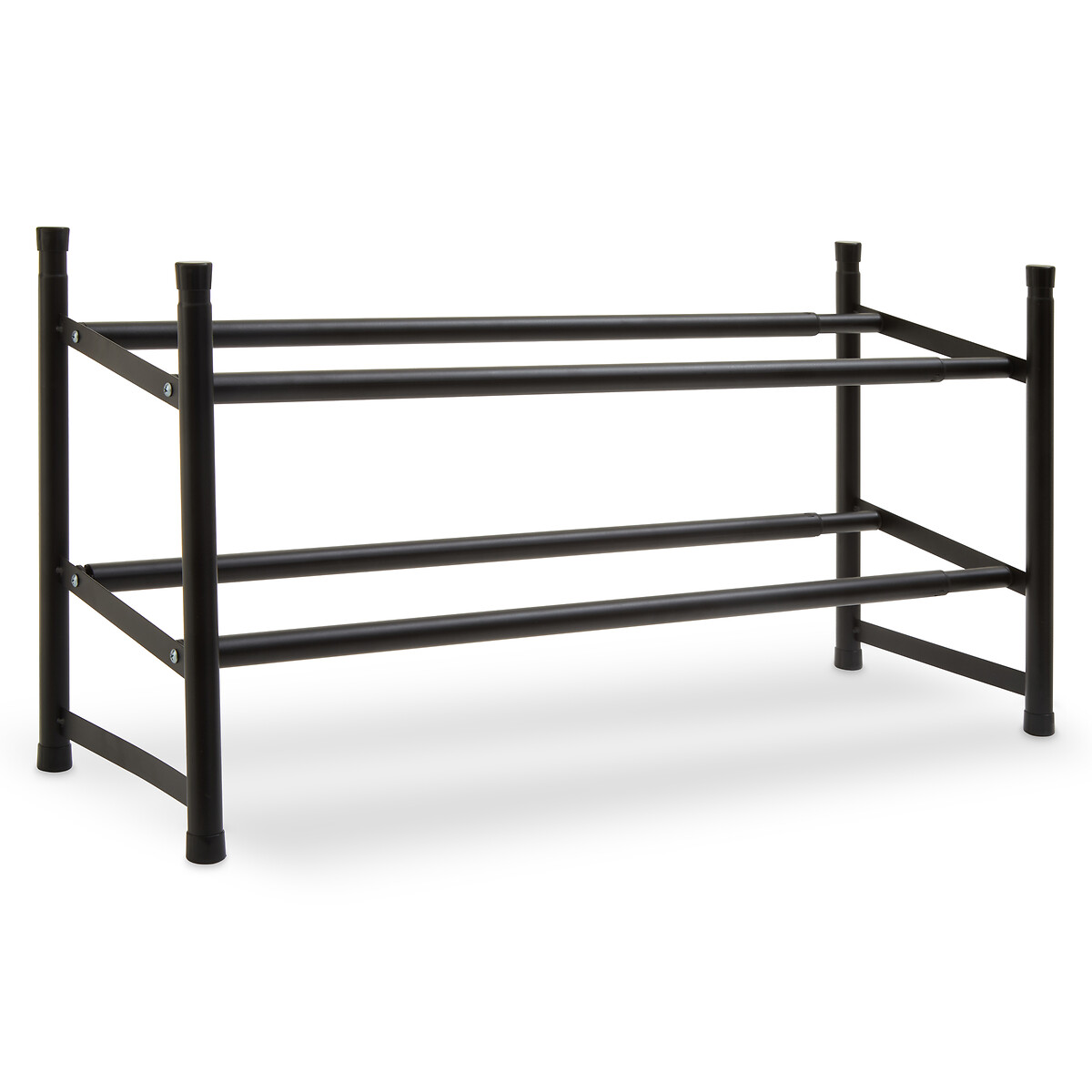 Lysa 2-Tier Shoe Rack black, SO'HOME