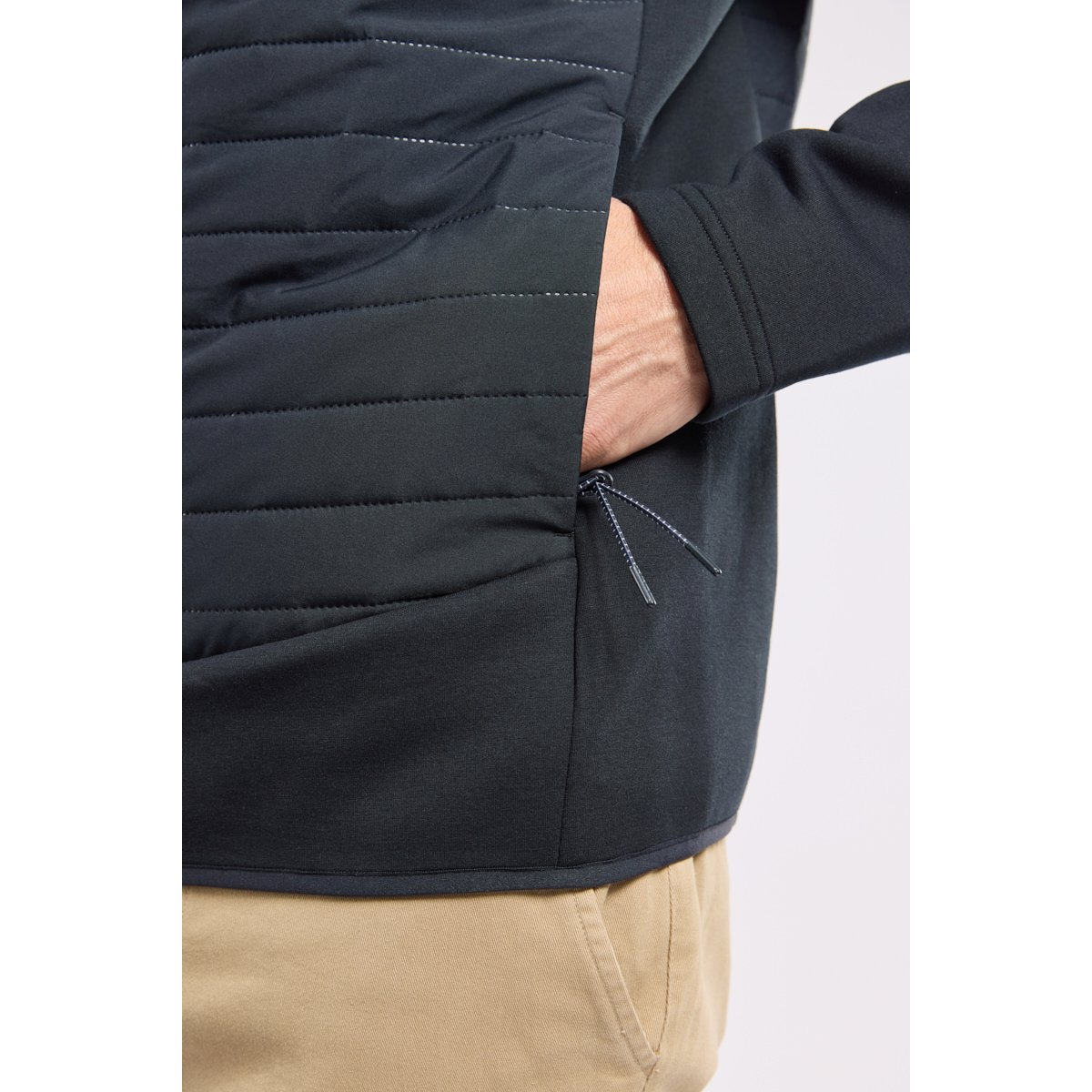 Veste bi-matière PRESSBOOK navy, BERMUDES