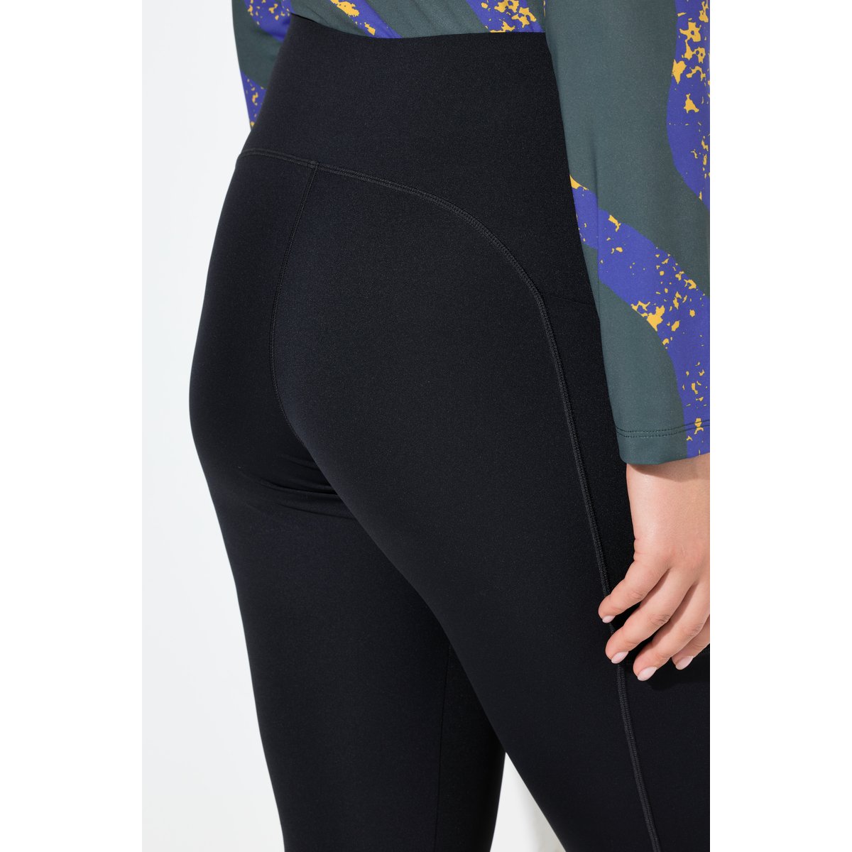 Legging corsaire stretch noir, ULLA POPKEN