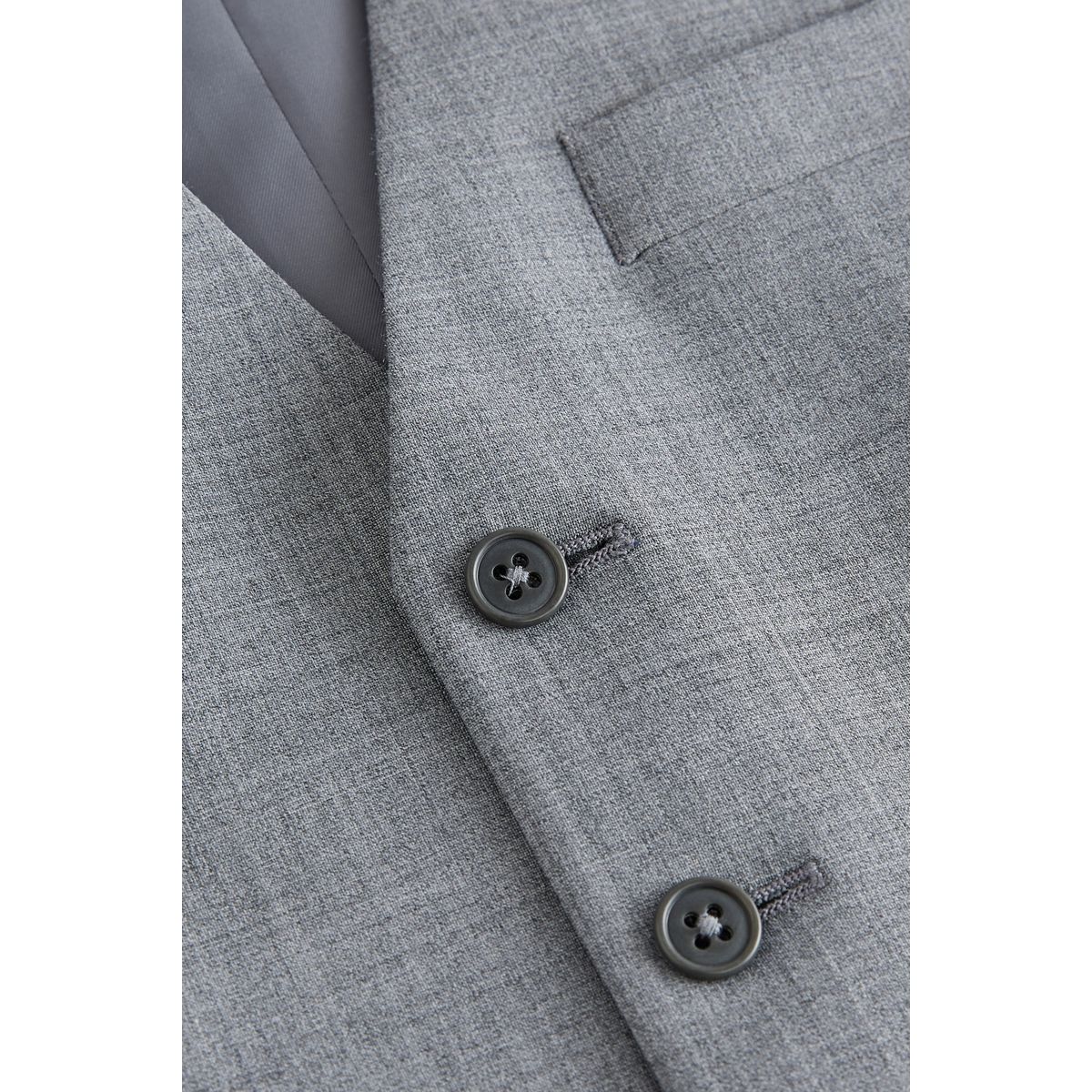 Gilet de costume en laine gris, NEXT