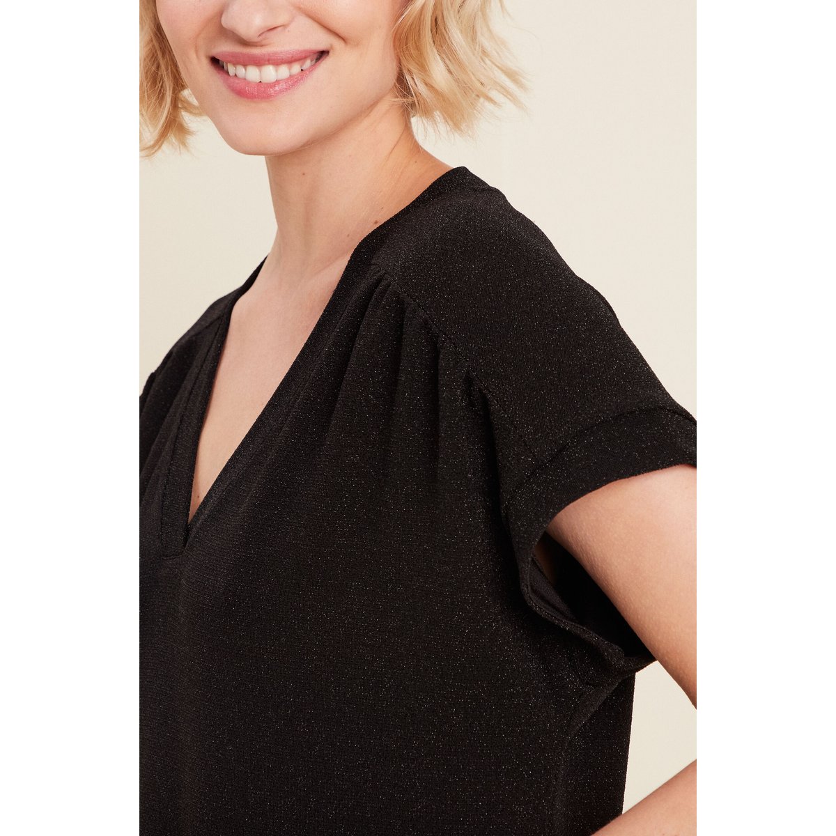 T-shirt manches courtes noir, BREAL