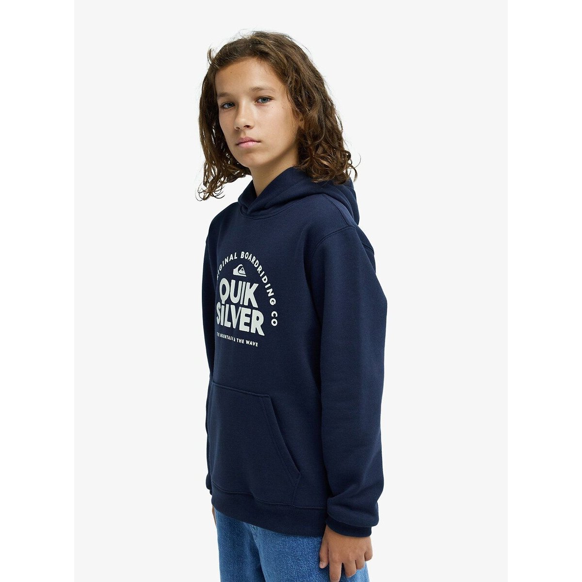 Sweat à capuche, motif devant bleu marine, QUIKSILVER