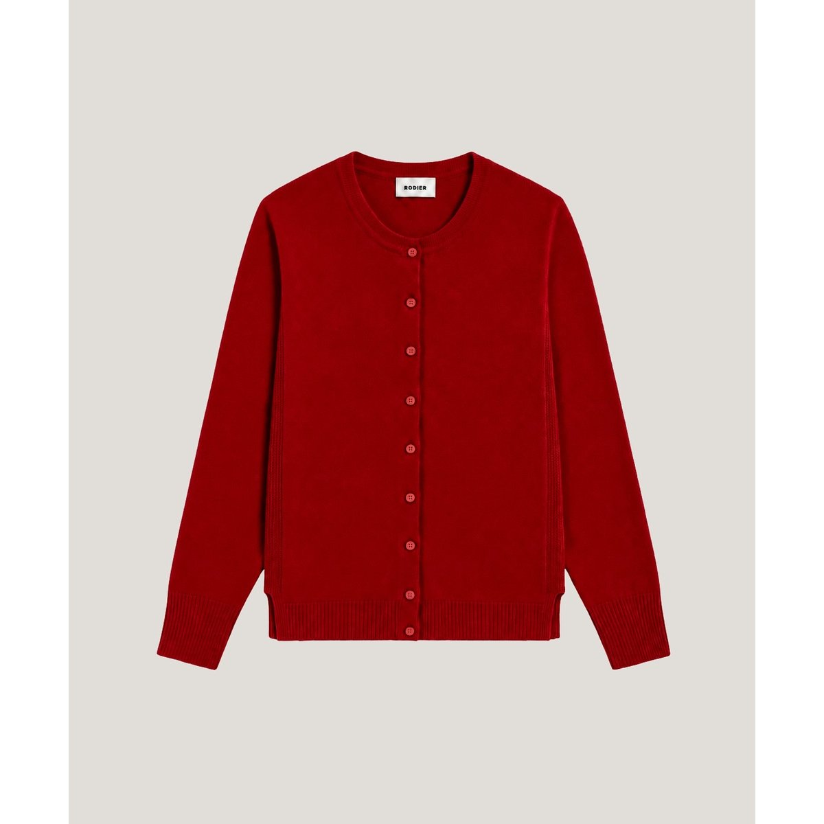 Cardigan en cachemire rouge, RODIER