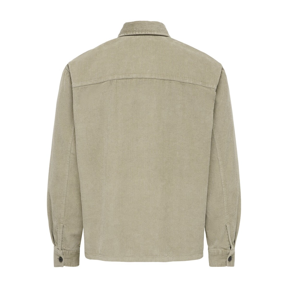 Veste en velours, zippée beige, ONLY & SONS