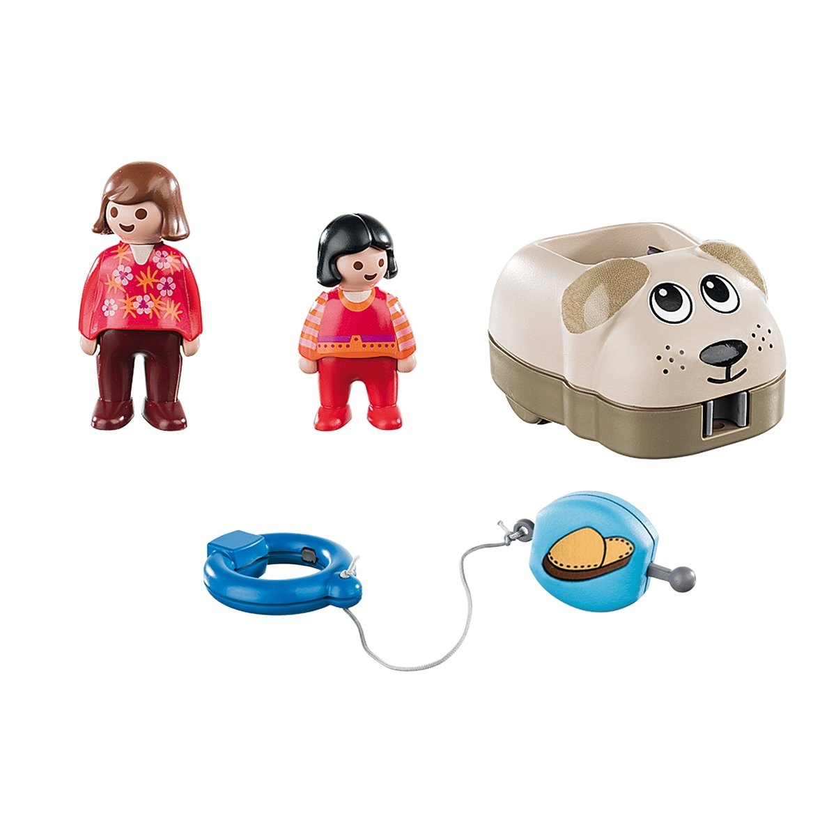 1 2 3 Wagon chien multicolore, PLAYMOBIL