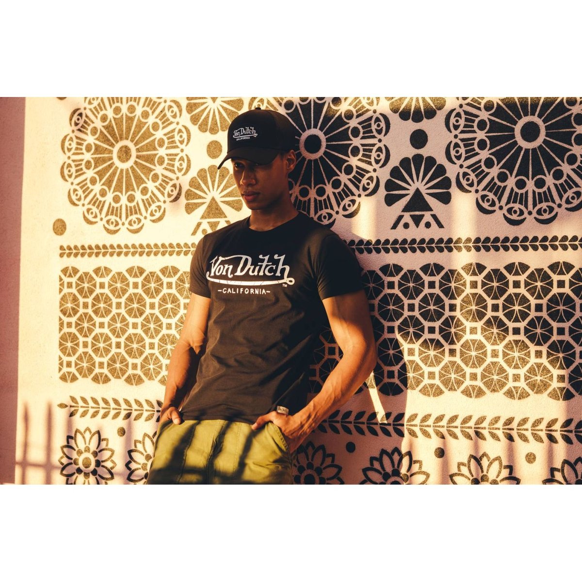 Tee Shirt coton Life noir/blanc, VON DUTCH