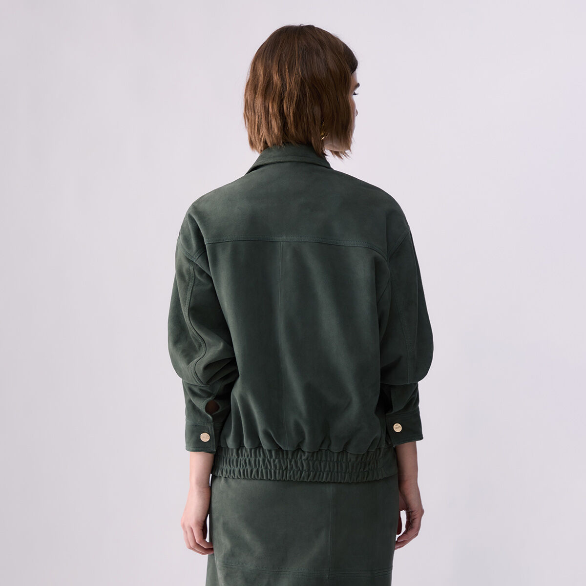 Blouson en daim sauge, LIU JO