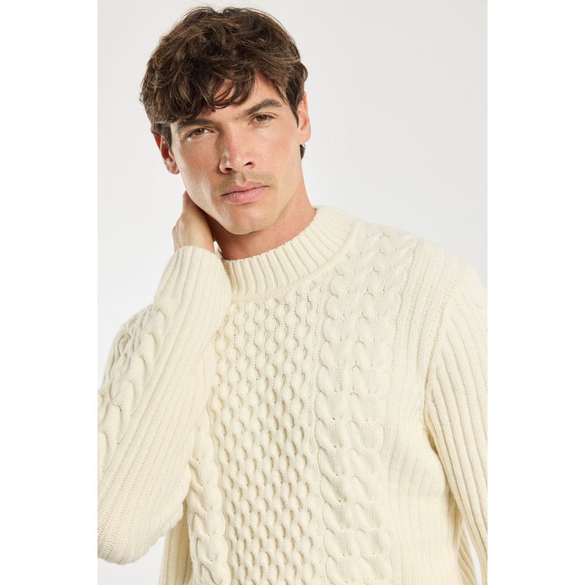 Pull irlandais - laine nature, ARMOR-LUX