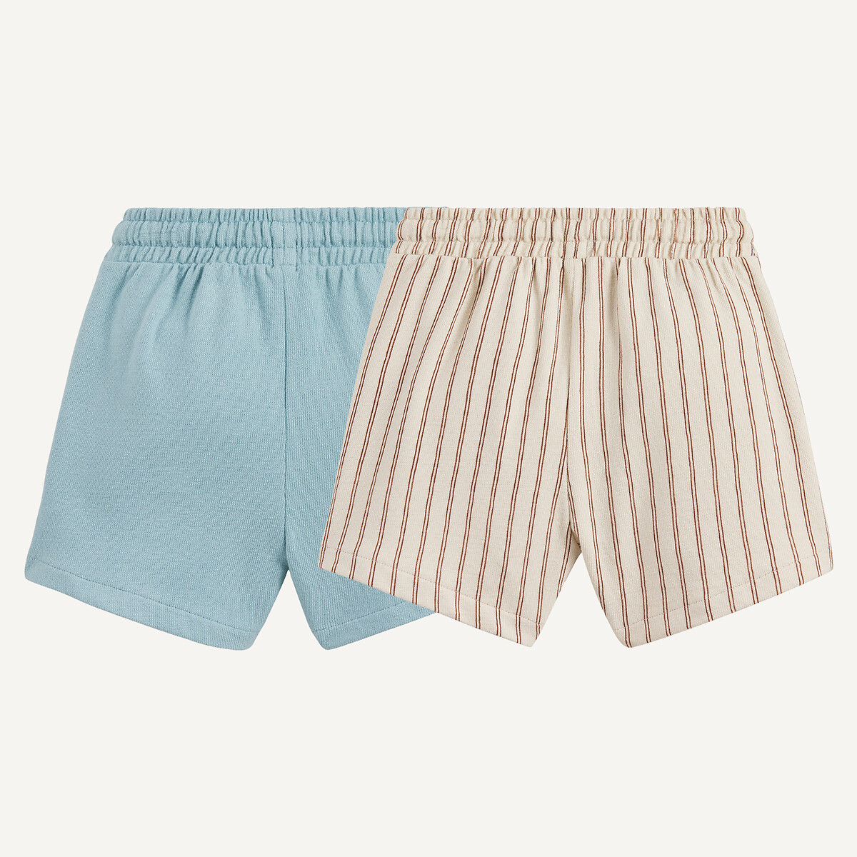 Set van 2 shorts gestreept, LA REDOUTE COLLECTIONS