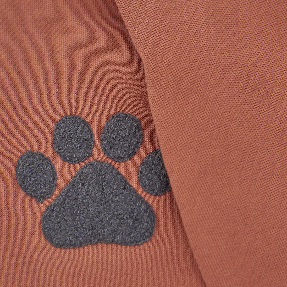 Sweat-shirt garçon en molleton imprimé ours marron, BOBOLI