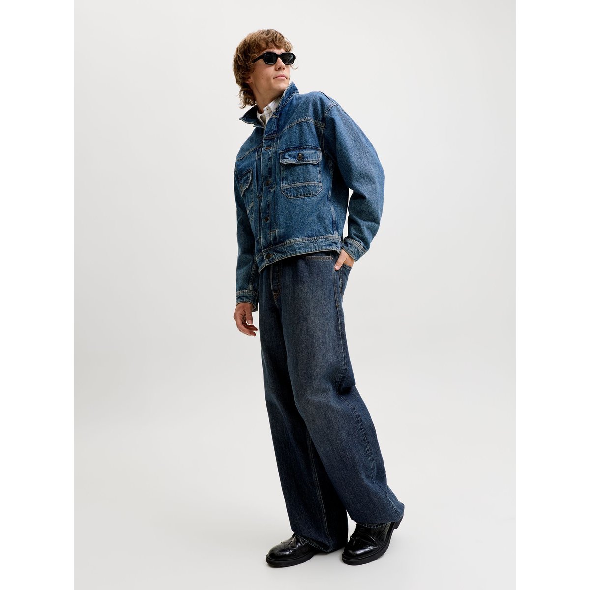 Jean À Coupe Wide blue denim, JACK & JONES