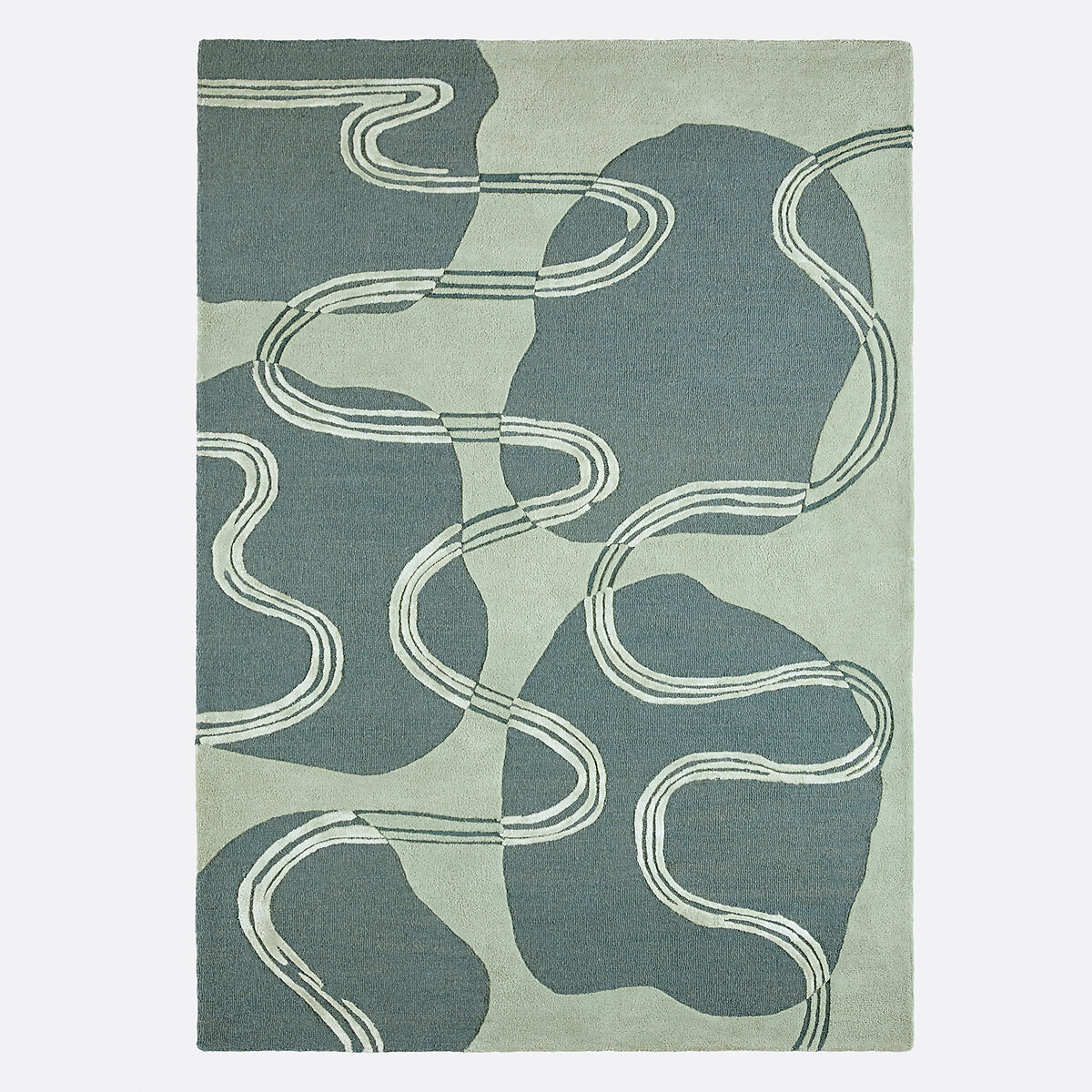 Tapis en 77% laine, NOTTON vert, LA REDOUTE INTERIEURS