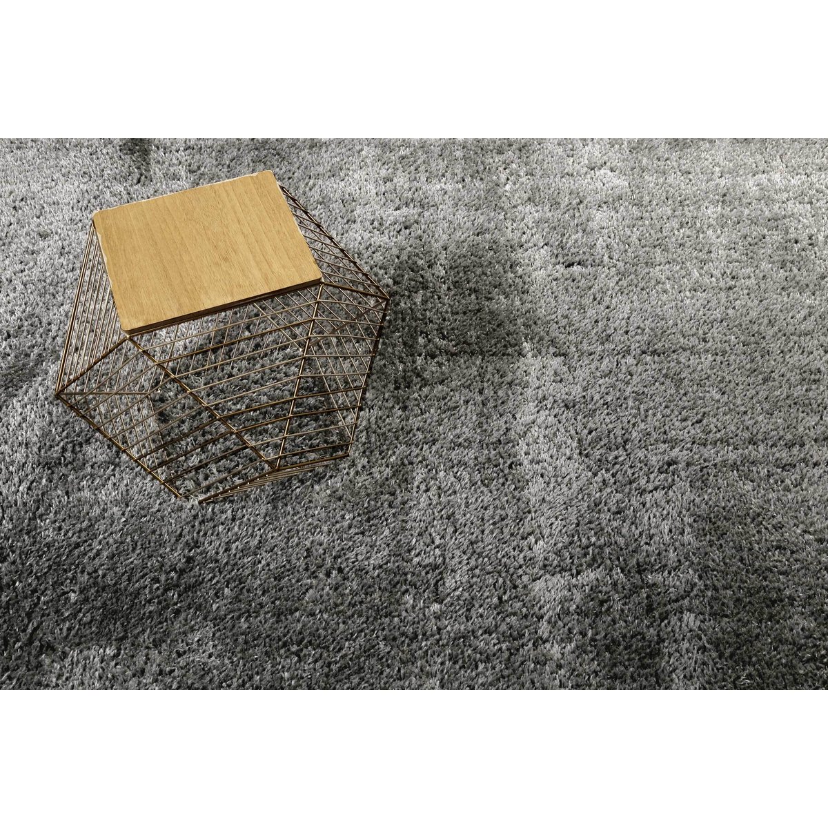 Tapis salon aspect légèrement brilant , TOUBKAL anthracite, WECON HOME