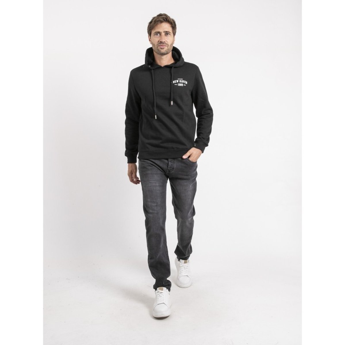 Sweat Capuche Woutilo noir, RITCHIE
