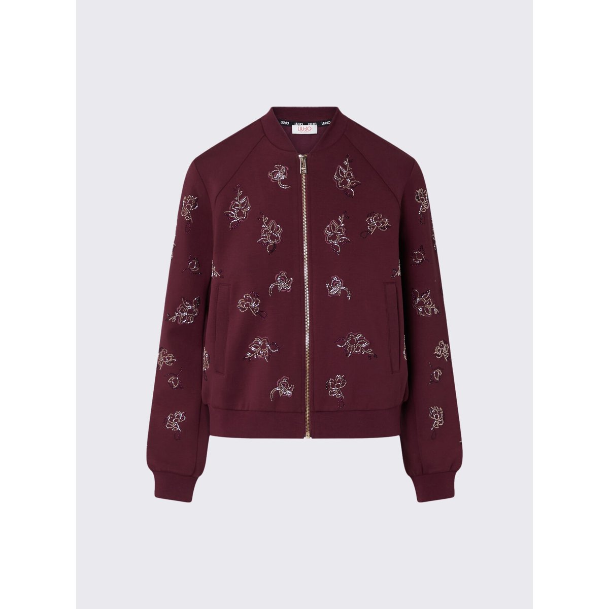 Sweat-shirt avec Broderies Bijoux aubergine, LIU JO