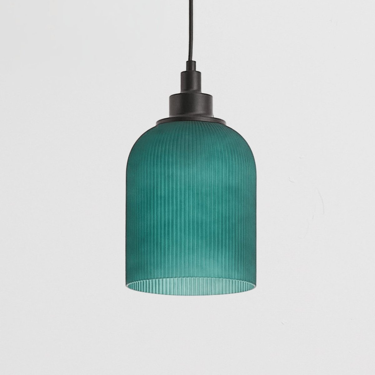 Suspension verre cannelé - AURORE vert, KOSILUM
