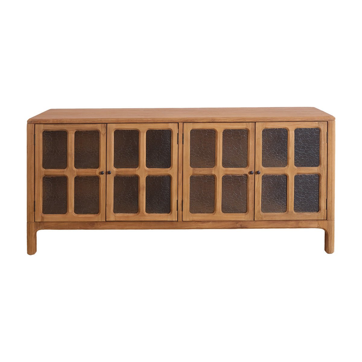 Buffet 4 portes en bois recyclé massif 180 cm VELDE naturel, BERAH GETAH
