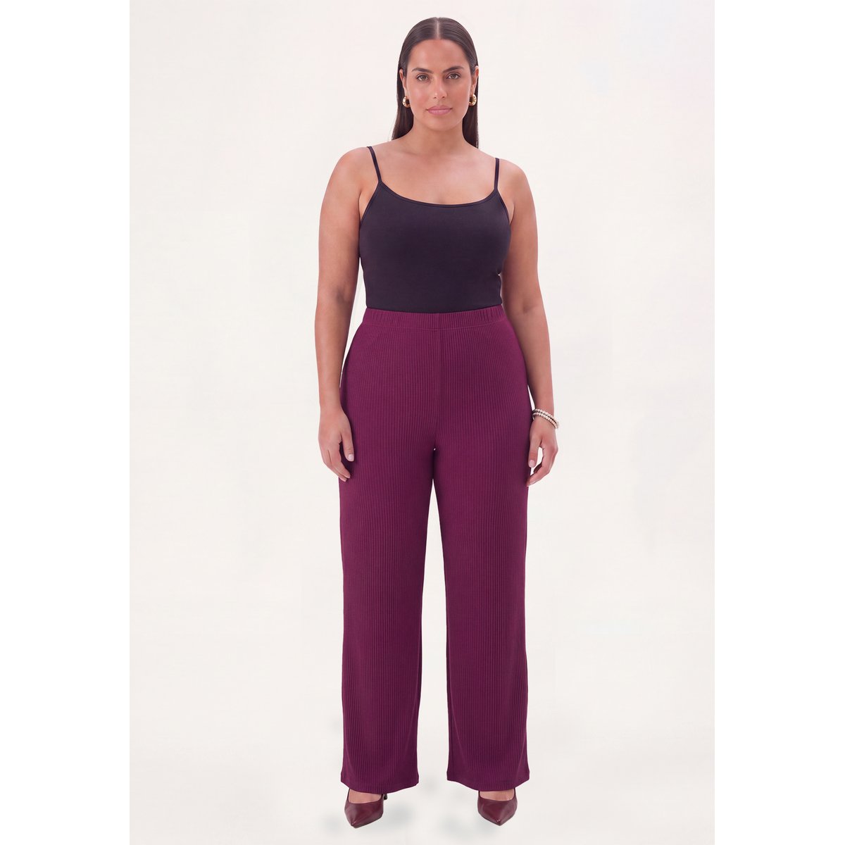 Pantalon Flare Fit violet, YOEK