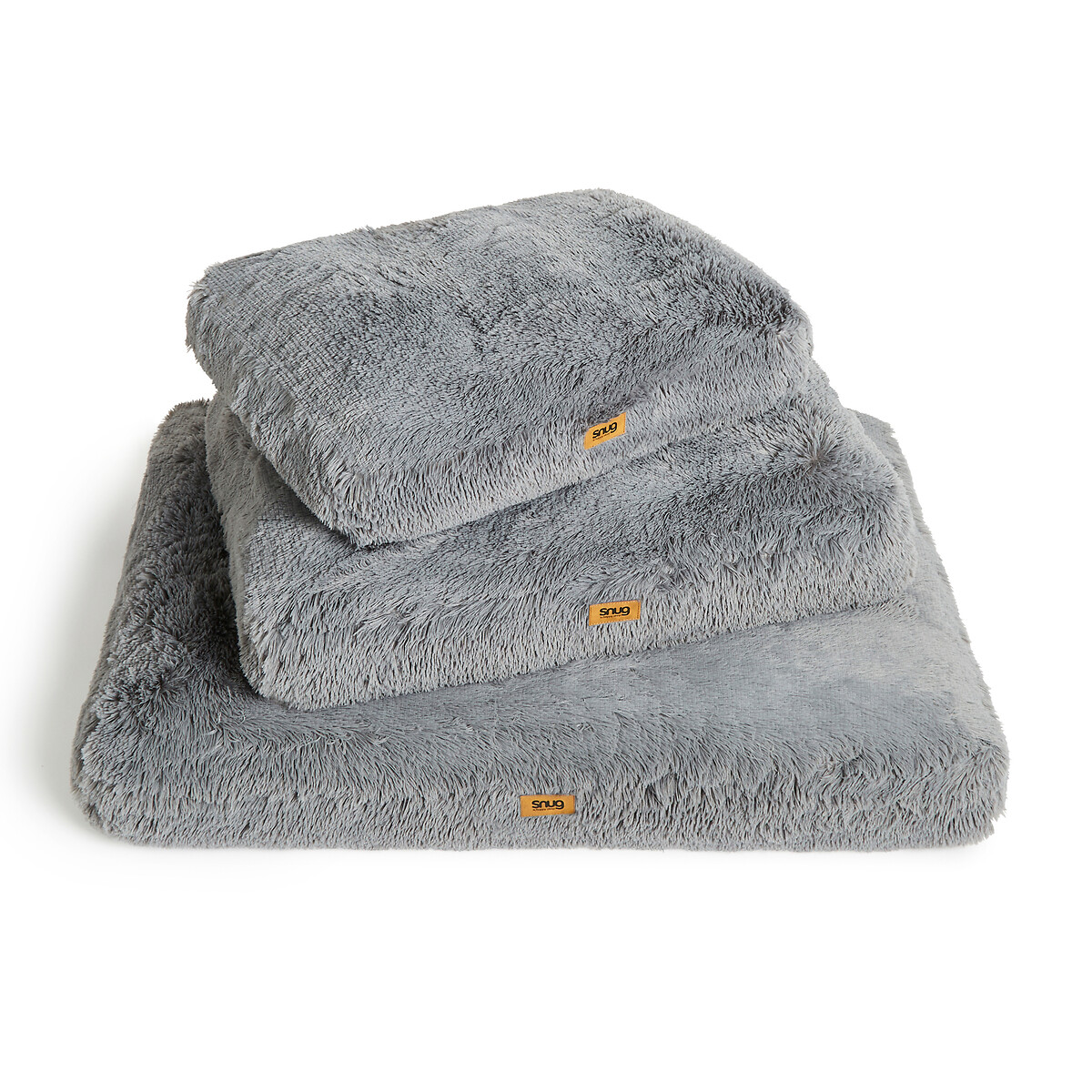 Furry Friends Super Fluffy Recycled Pet Bed grey, SNUG