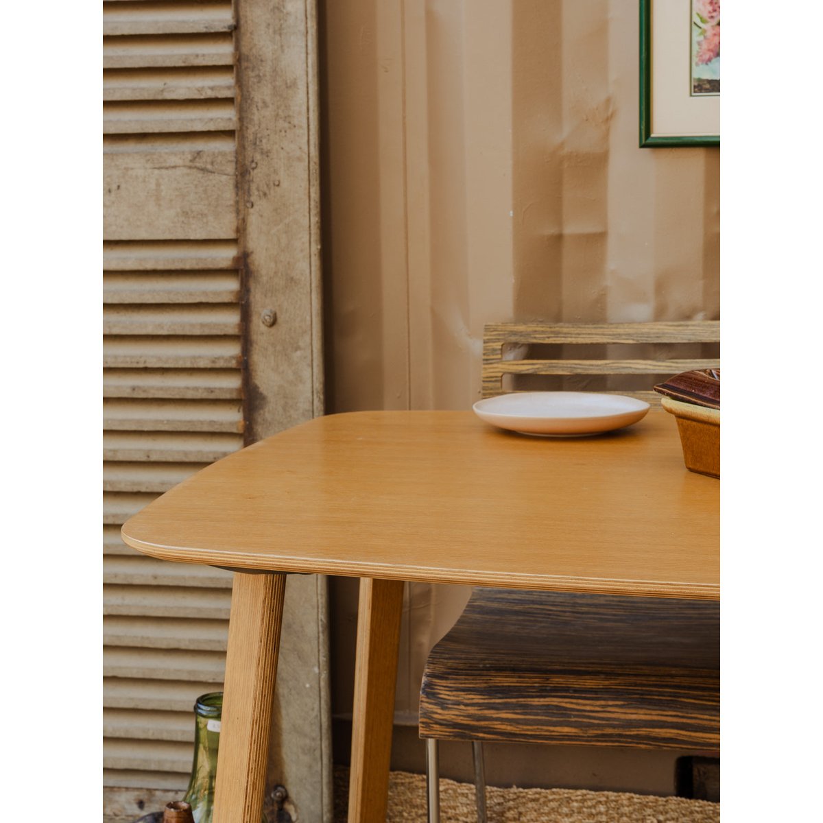 Table à manger en bois Karla N°1019 - Bon état bois, DEBONGOUT