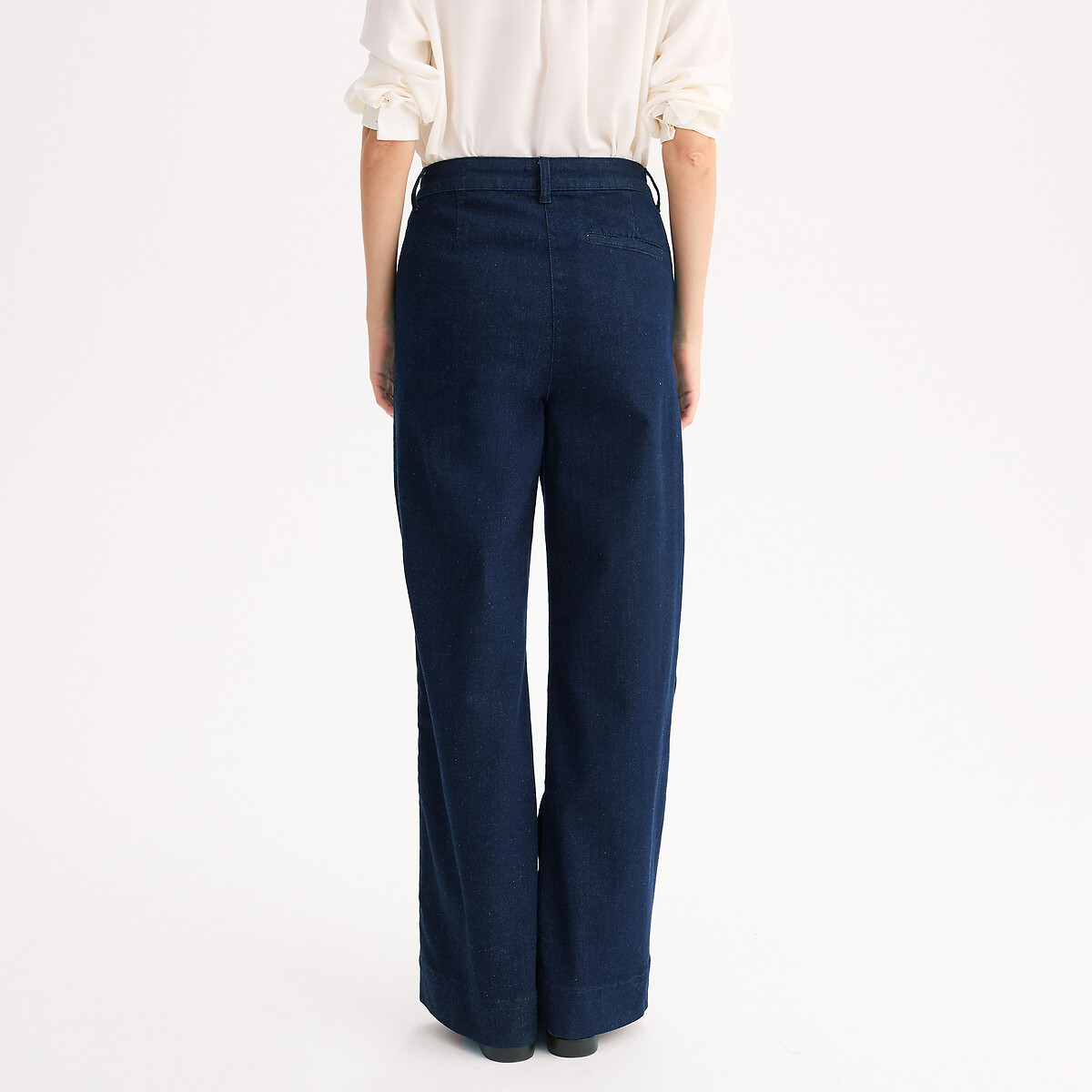 Jean flare femme coton stretch poches italiennes bleu brut, ANNE WEYBURN