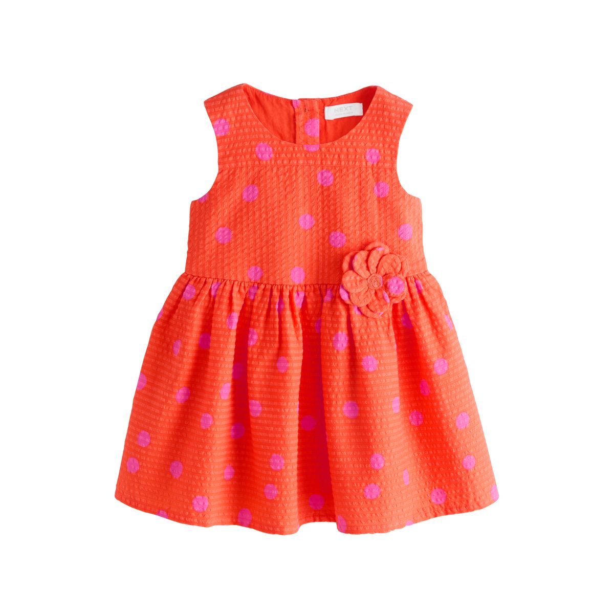Robe de cérémonie avec fleur appliquée taches orange et rose, NEXT