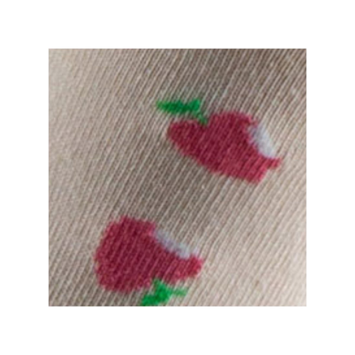 Socquettes Femme Kindy en coton all over pommes d'amour Coton majoritaire rose, KINDY