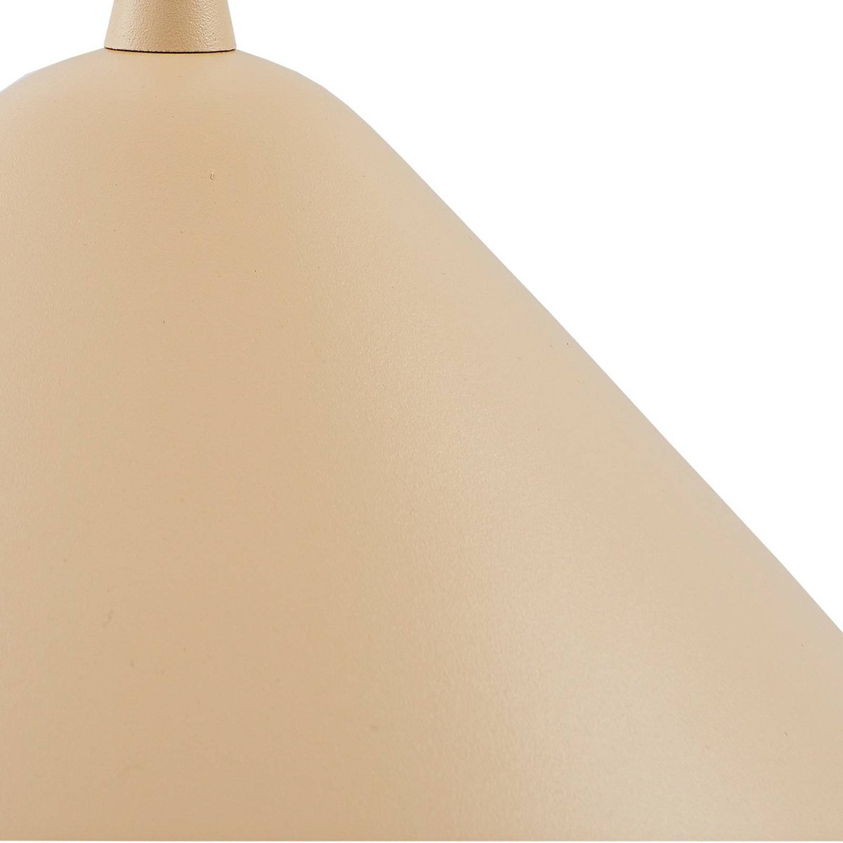 Suspension en métal moderne, Clarine beige, LINDBY
