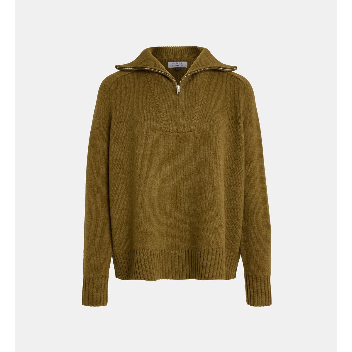 Pull camionneur fedherbe laine vert, GALERIES LAFAYETTE