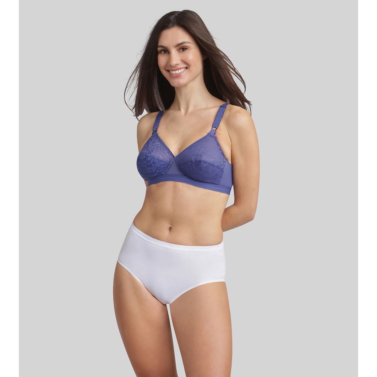 Soutien-gorge sans armatures Cœur croisé bleu cobalt, PLAYTEX