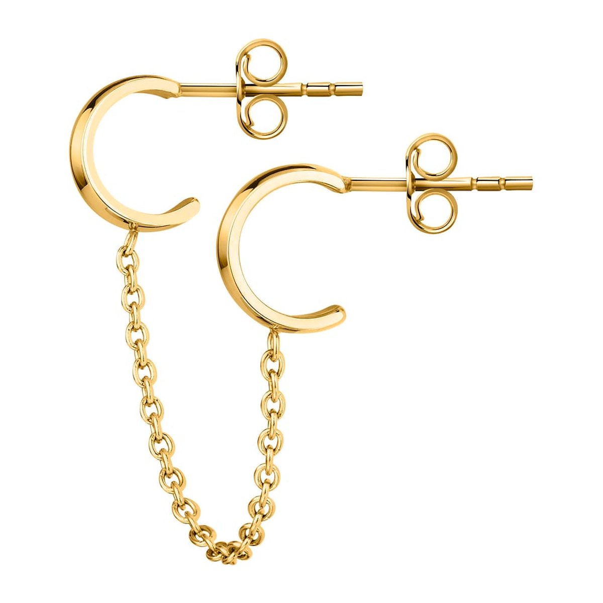 Mono-Boucle d'oreille CLEOR en Acier Jaune or, CLEOR