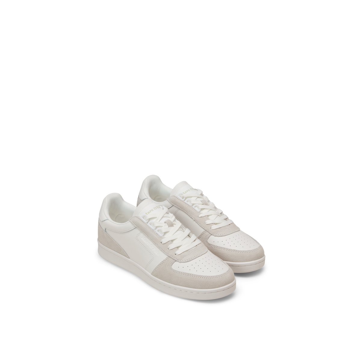 Baskets Modèle Vincenzo en cuir de vache de haute qualité blanc, MARC O'POLO
