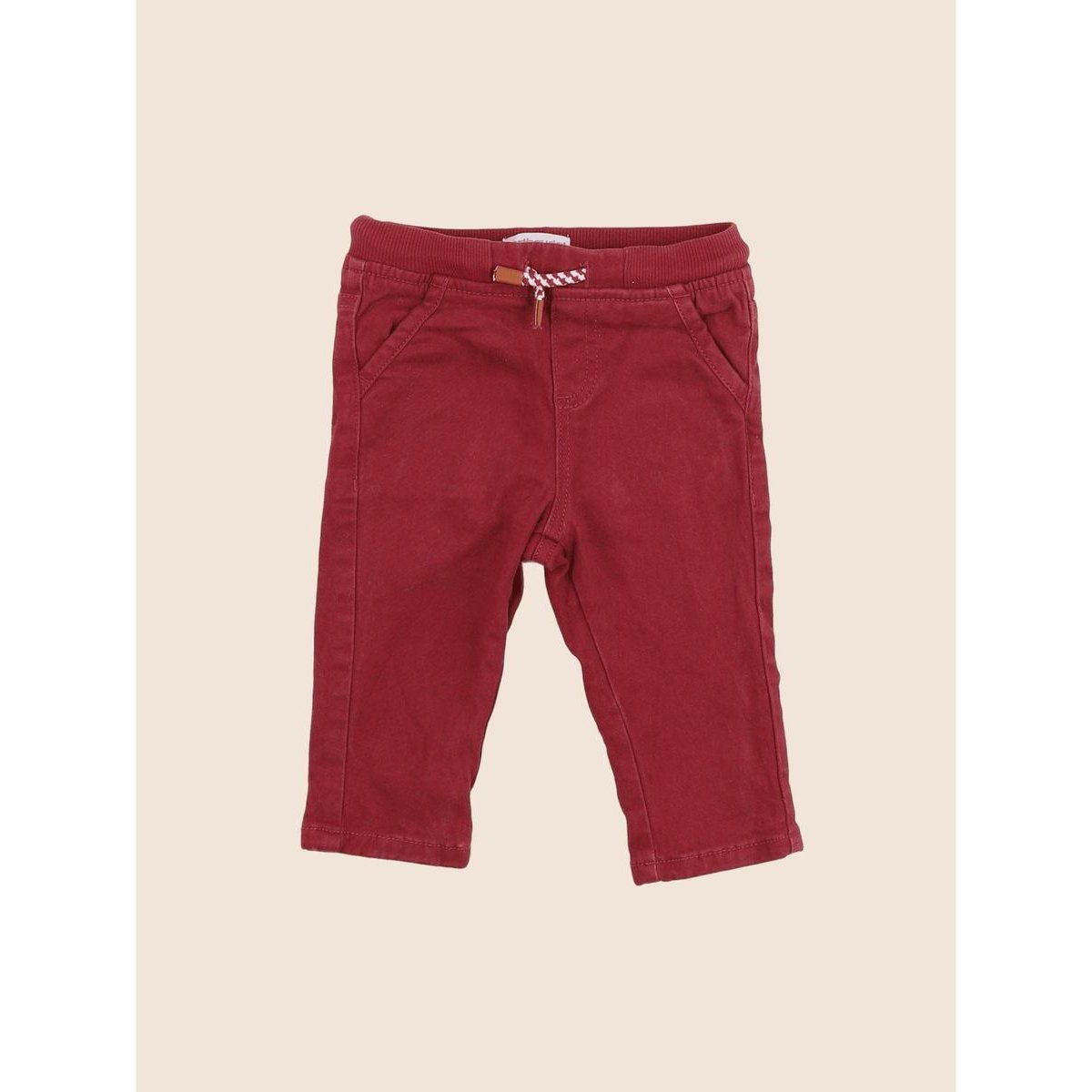 Pantalon doublé - Très bon état rouge, VERTBAUDET