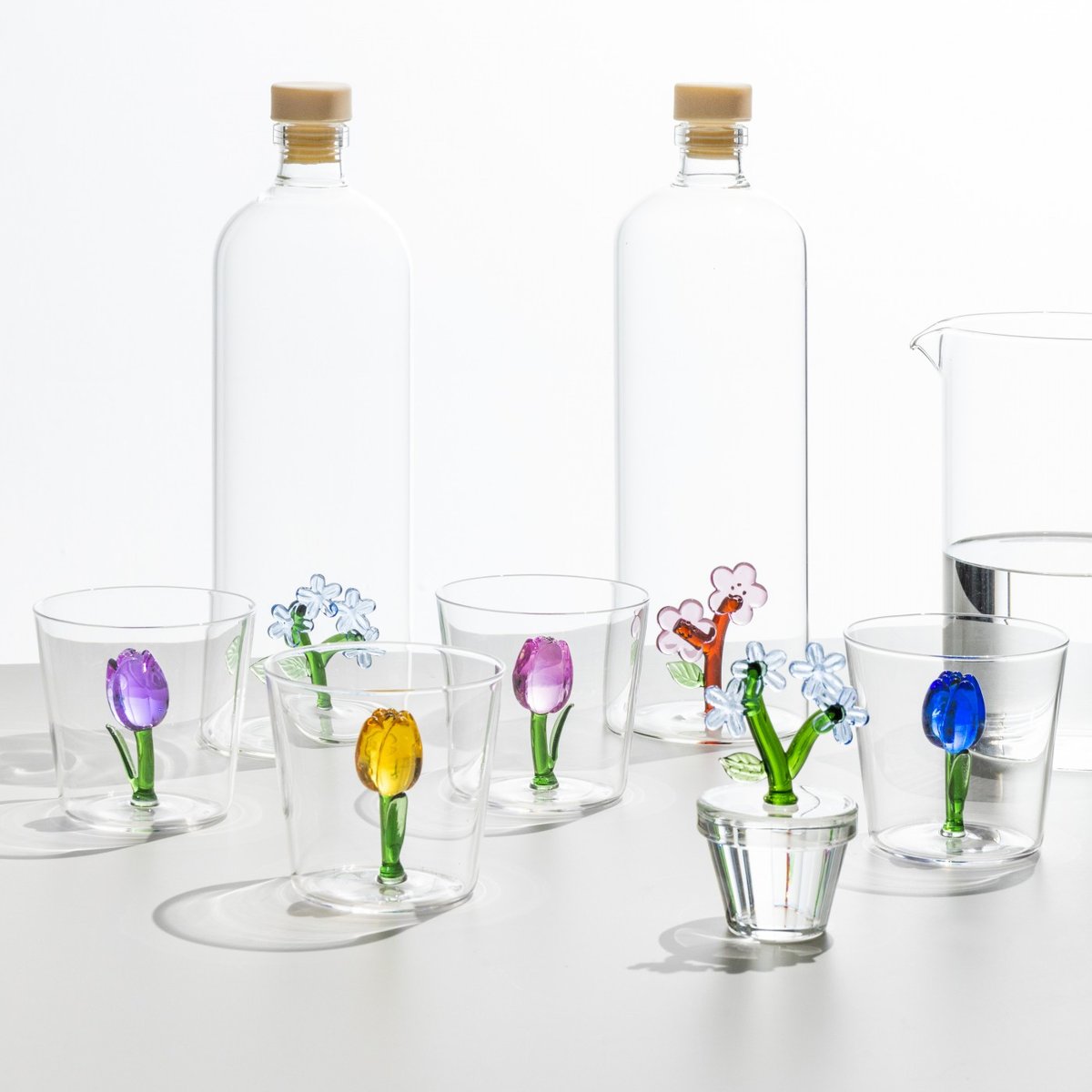 Lot de 4 verres tulipe Botanica transparent, ICHENDORF