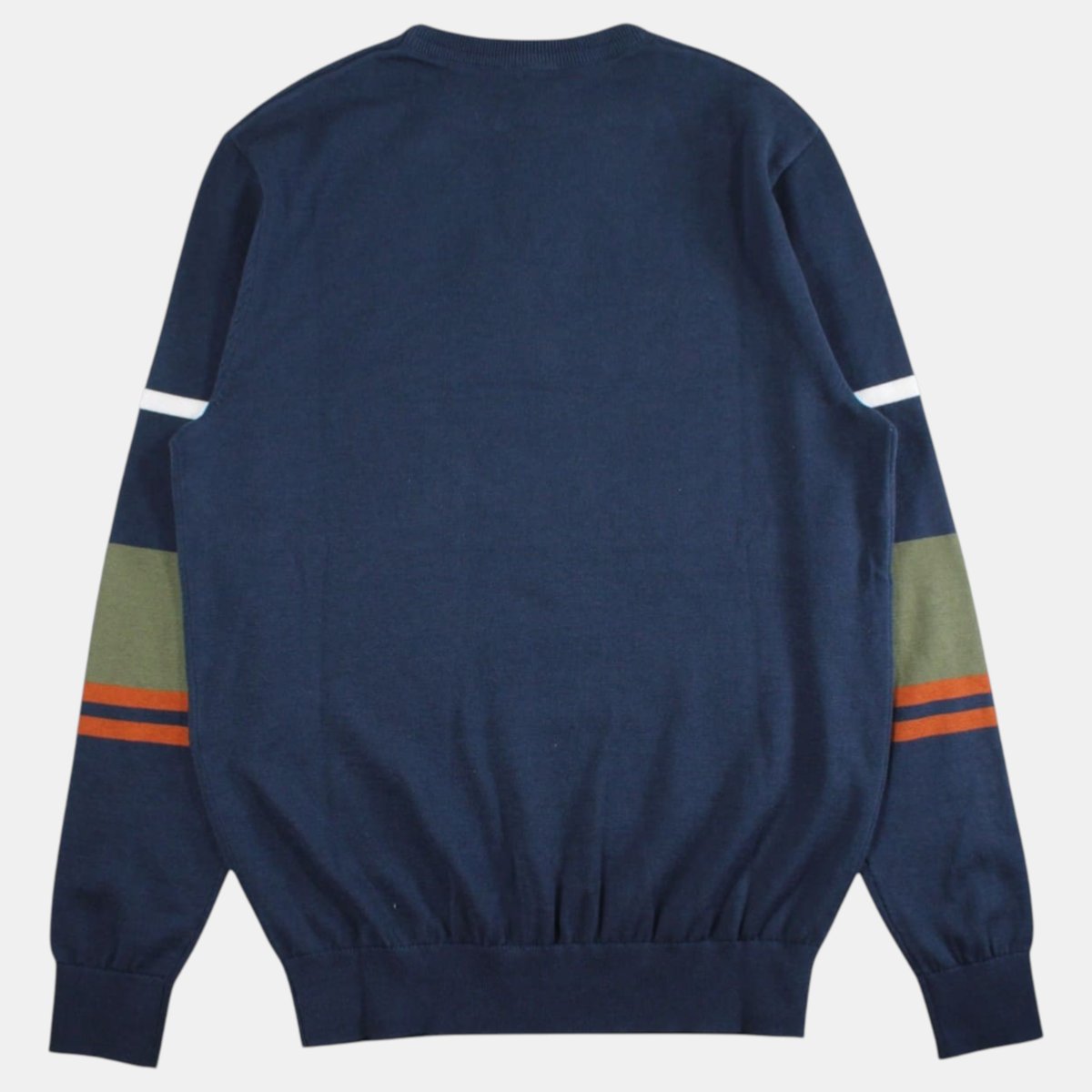 Pull col rond à motif graphique, manches longues HERITAGE bleu marine, ELLESSE
