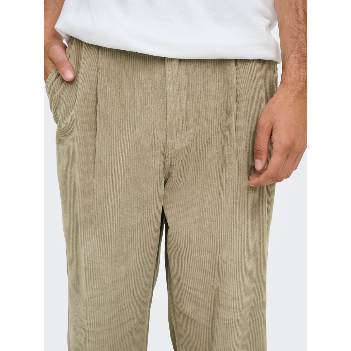 Pantalon grise - laurel oak 1, ONLY & SONS