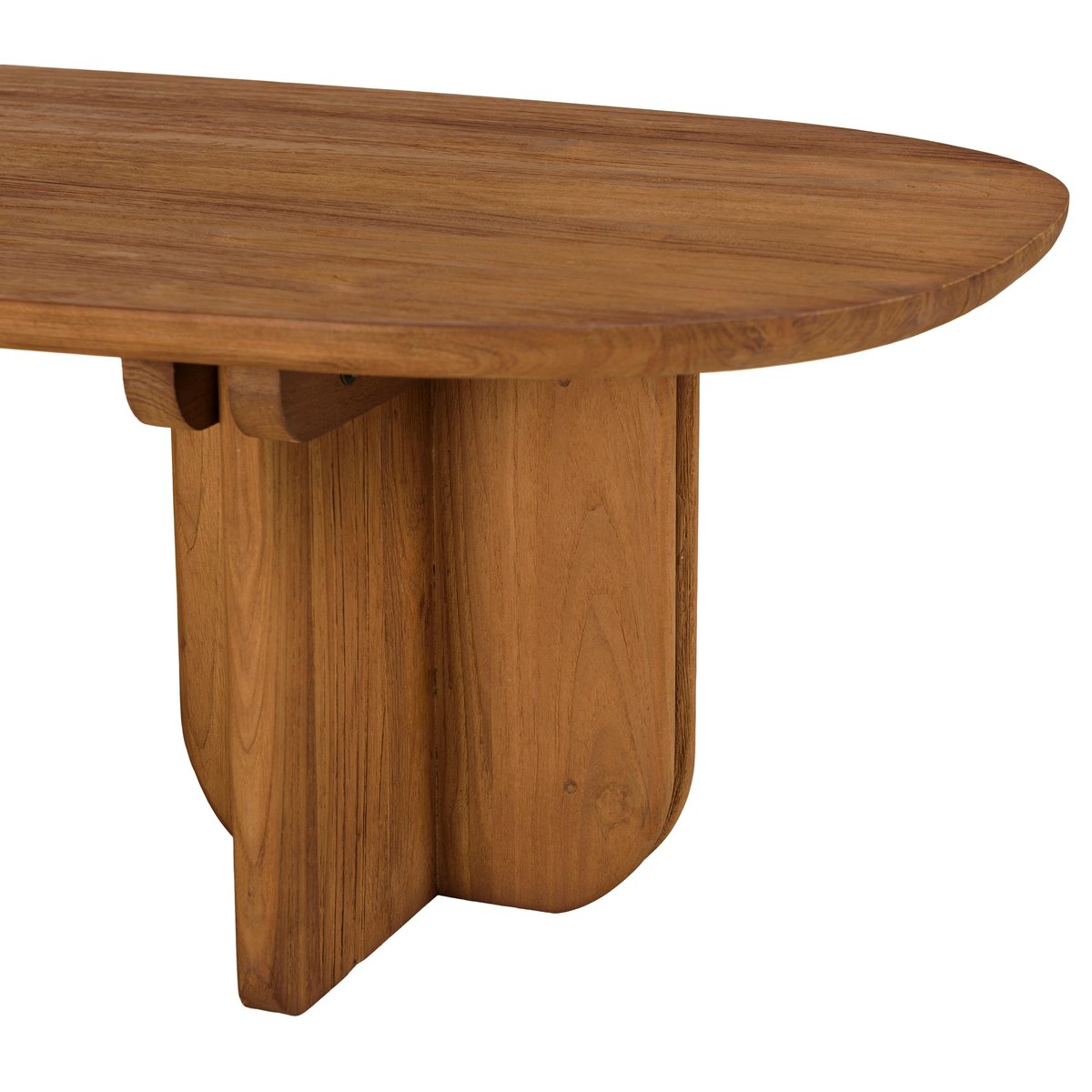 Table basse 140x60cm en bois de teck recyclé SWING bois naturel, PIER IMPORT