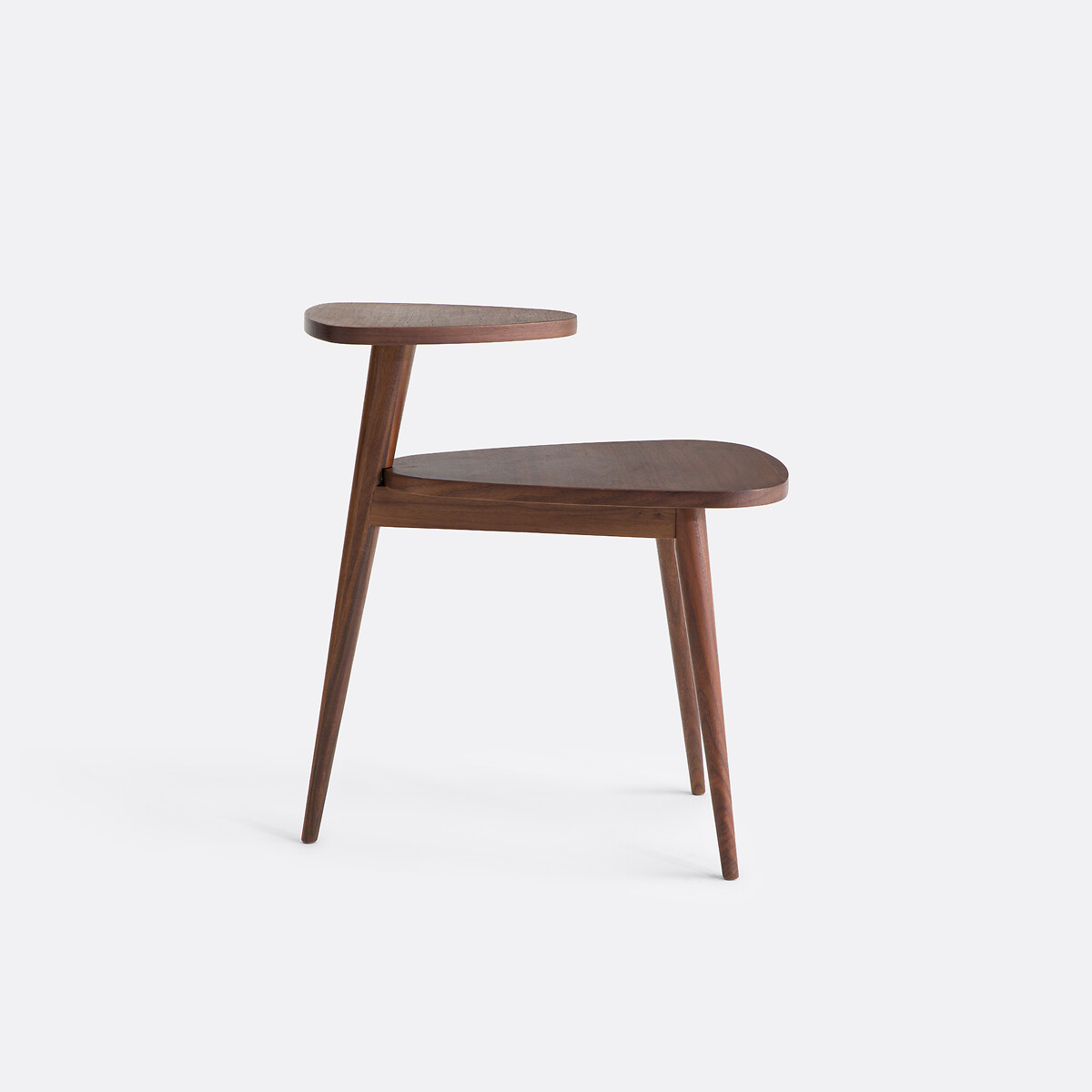 Tavolino vintage con doppio piano impiallacciato in noce, Quilda tinto noce, LA REDOUTE INTERIEURS