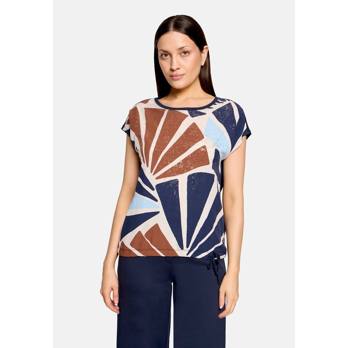 T-shirt patchwork à imprimé nature/brown, BETTY & CO