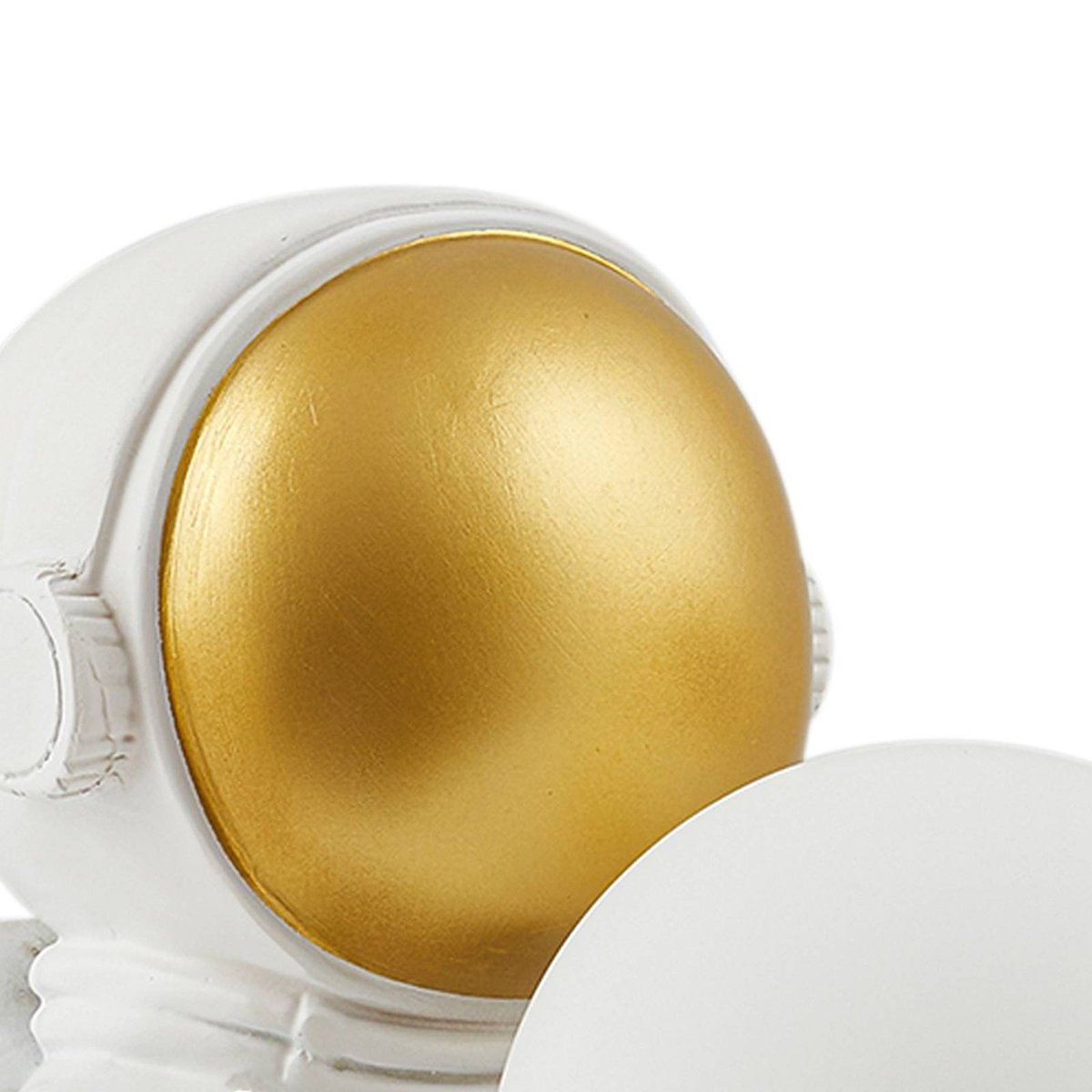 Lampe à poser en céramique jeunes, Kosmo blanc, or, LINDBY