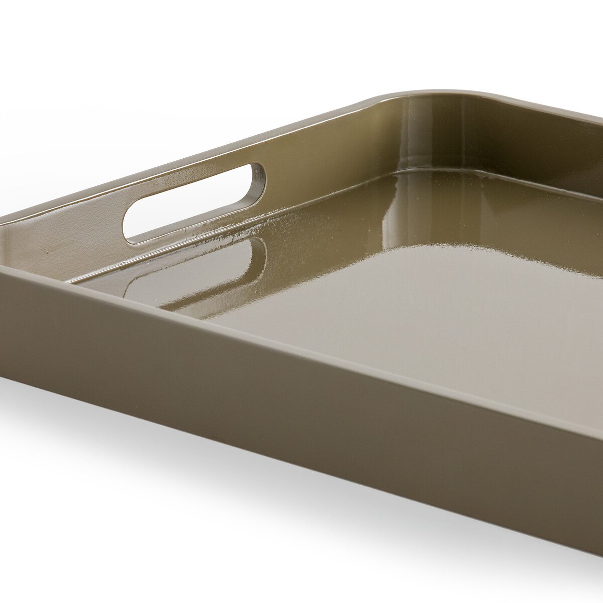 Bandeja rectangular lacada, Barniz caqui, AM.PM