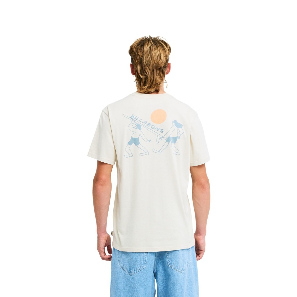 T shirt manches courtes TY WILLIAMS CARRY ON beige oatmeal, BILLABONG