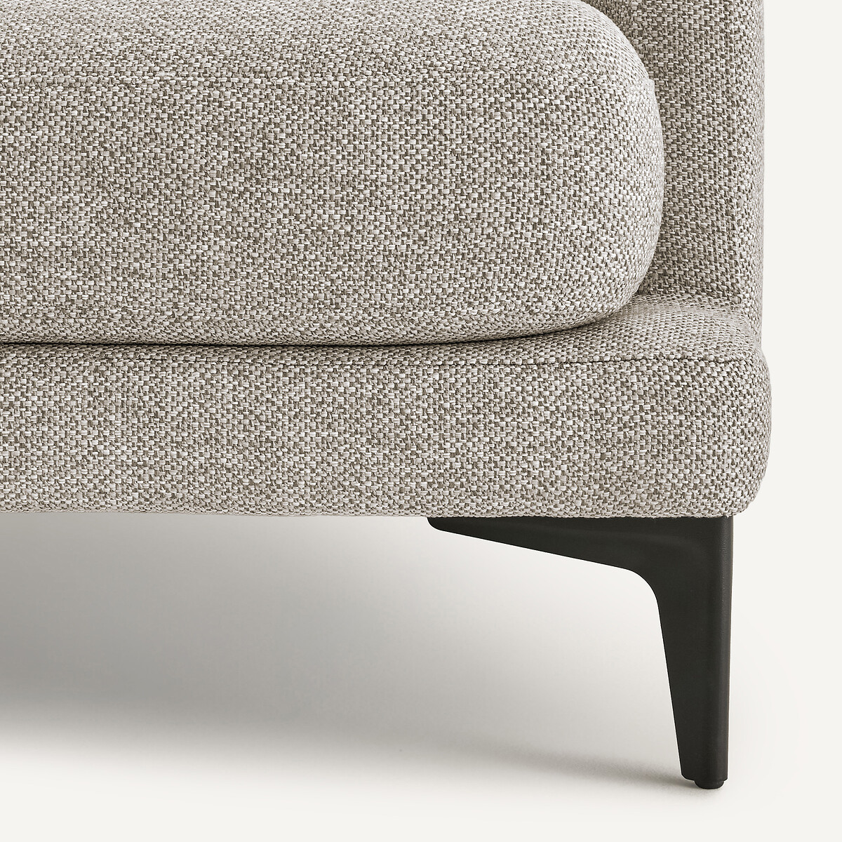 Demi-canapé 2 places en mélange texturé, MODERNISTE beige, EMMANUEL GALLINA X AM.PM