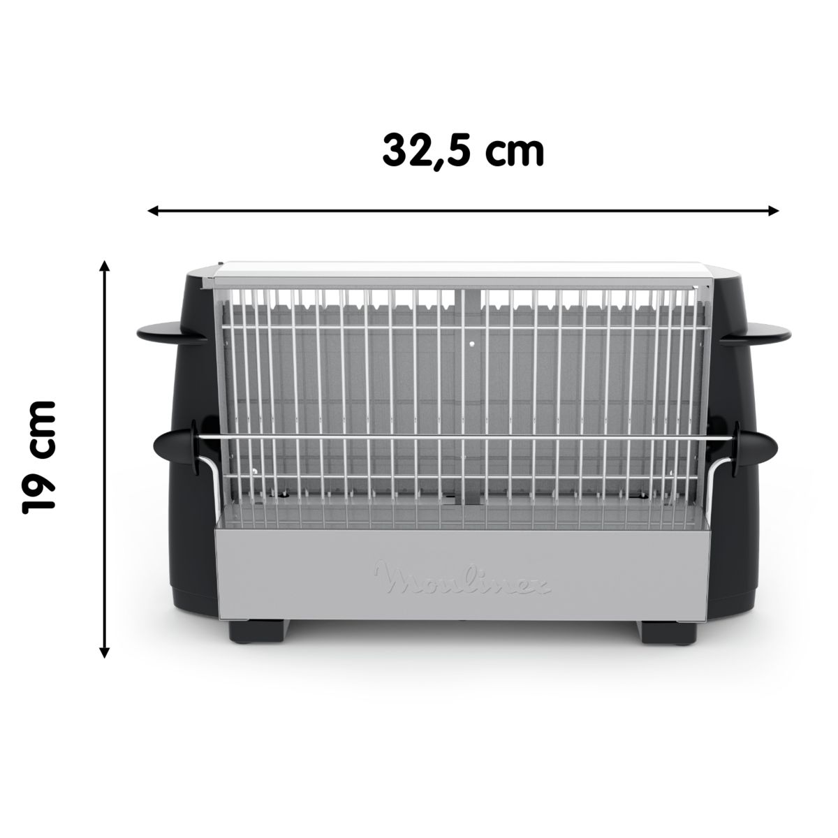 Grille pain A15453 noir bicolore, MOULINEX