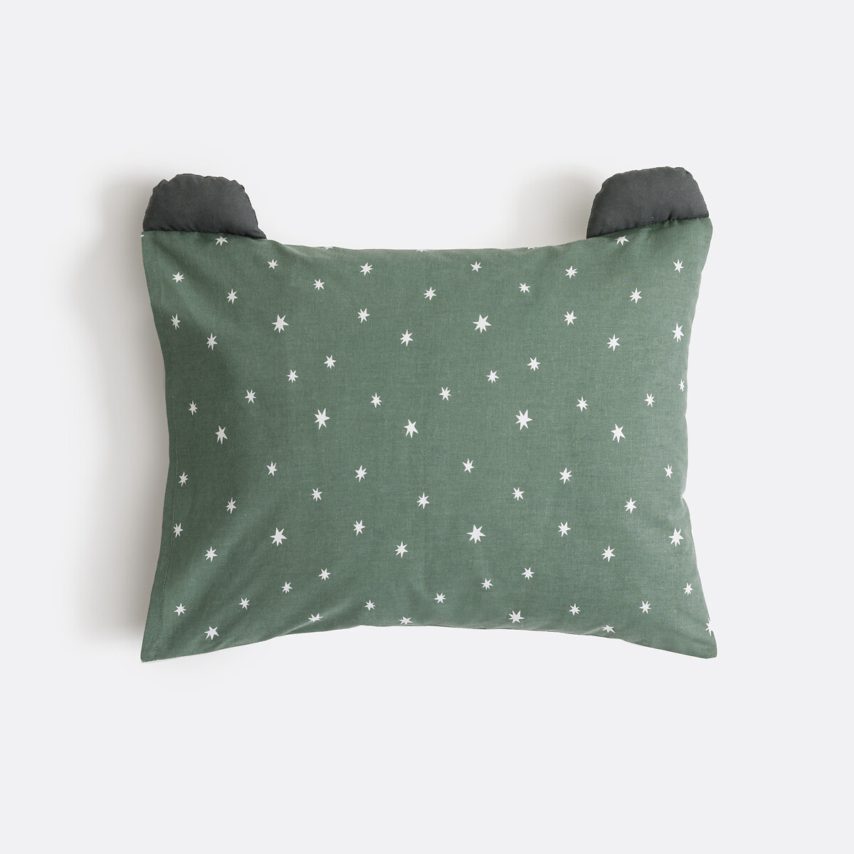 Funda de almohada de algodón para bebé, Panda Mania estampado caqui, LA REDOUTE INTERIEURS